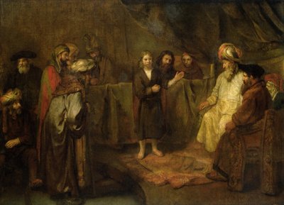 Gesù dodicenne davanti agli scribi, c.1655 da Rembrandt van Rijn